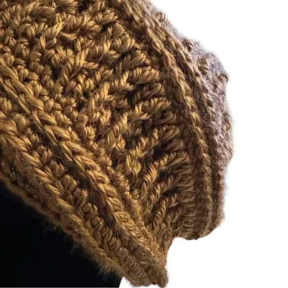 Hand Crochet by Me Unisex Boho Beanie Hat Head Cover Soft Acrylic - Picture 4 of 6